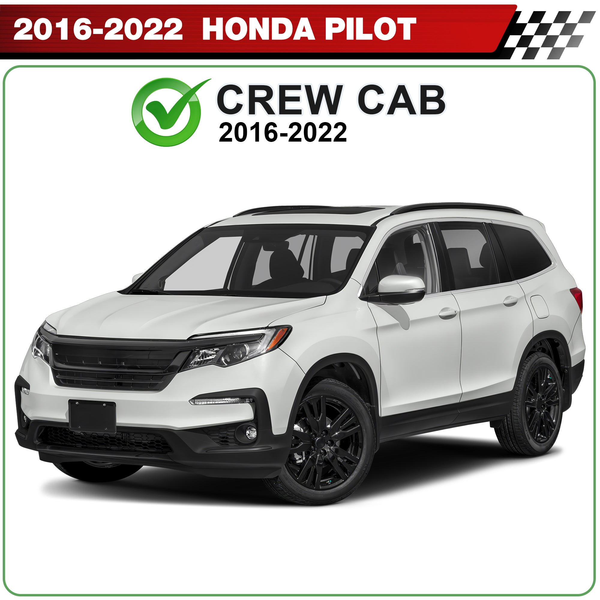 Running Boards Side Steps Nerf Bars Fit 2016-2022 Honda Pilot No Drill Bolt-On Nerf Bars
