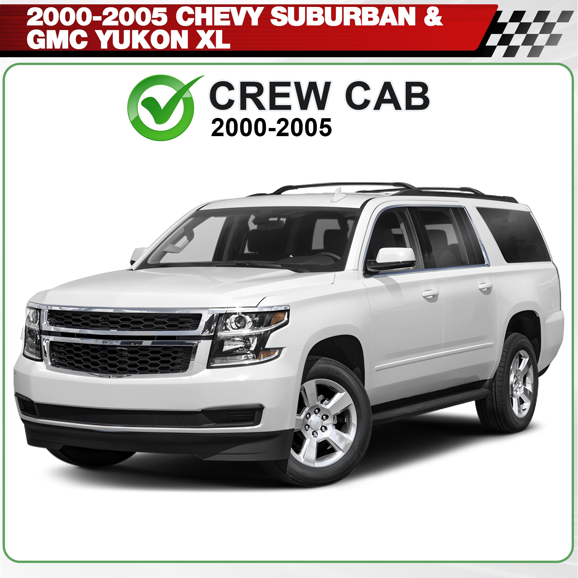 Running Boards Side Steps for Chevy Suburban  GMC Yukon XL Crew Cab