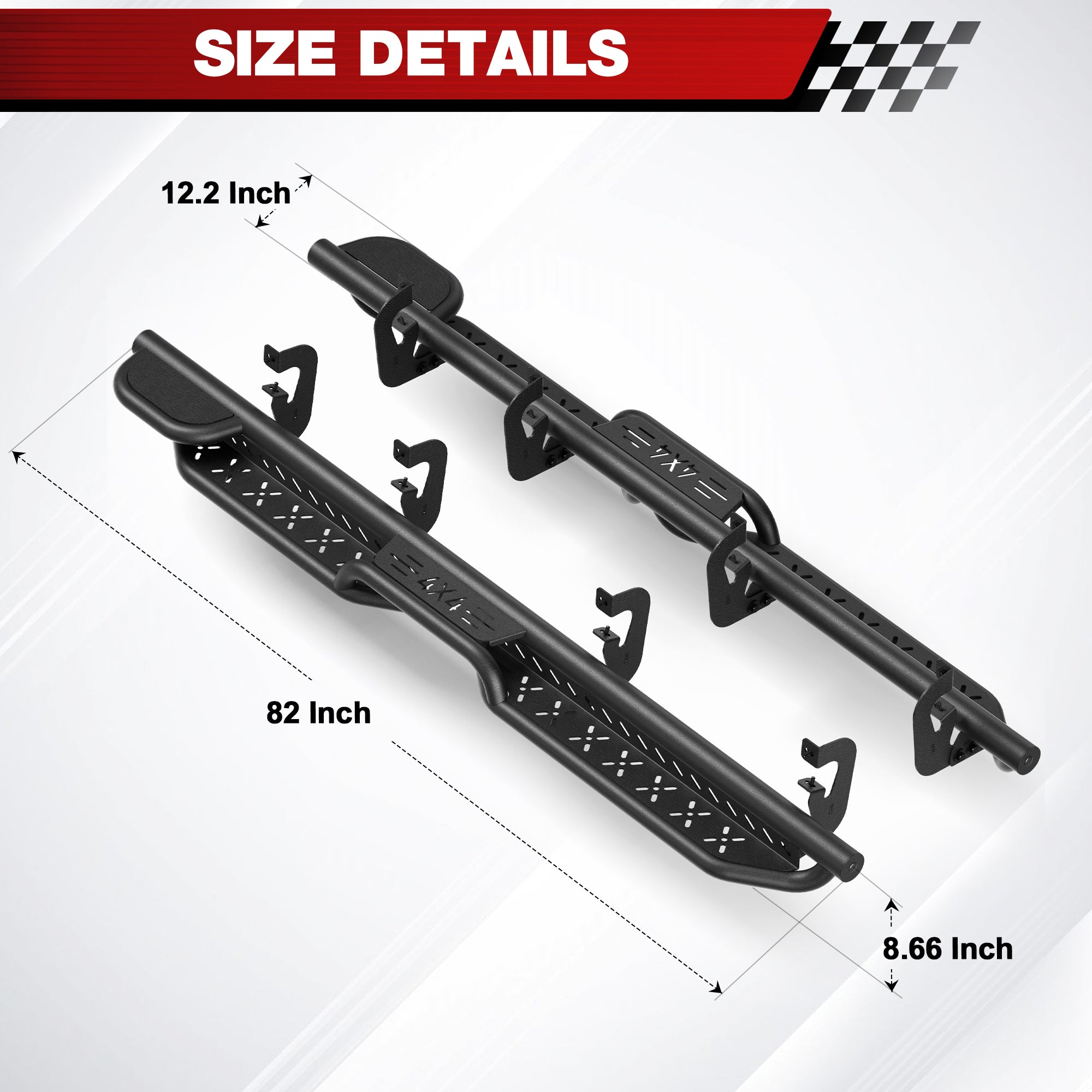 Running Boards Side Steps for Chevy Suburban  GMC Yukon XL Crew Cab
