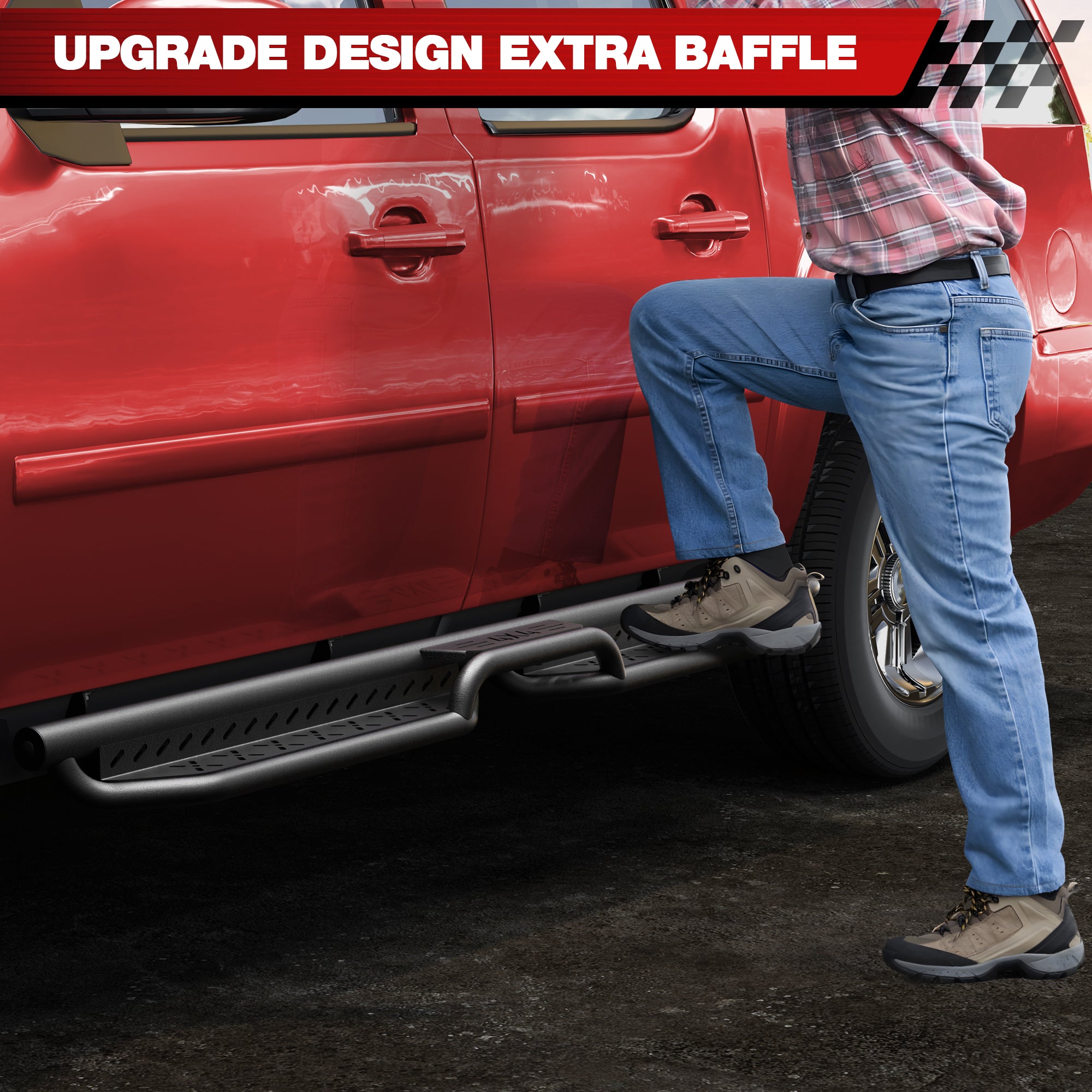 Running Boards Side Steps for Chevy Suburban  GMC Yukon XL Crew Cab