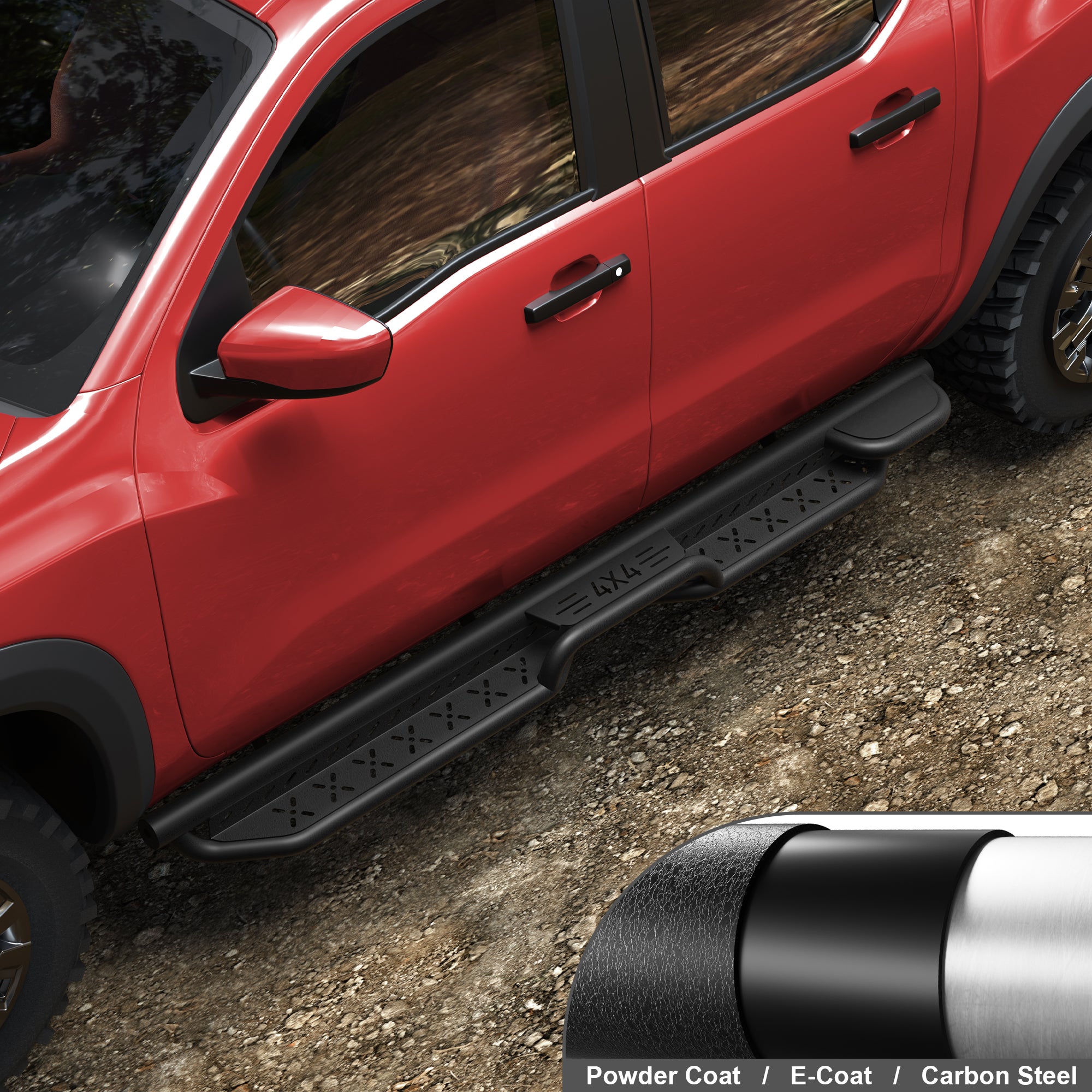 Running Boards for Nissan Frontier 2005-2024 Crew Cab  Heavy-Duty Side Steps Nerf Bars